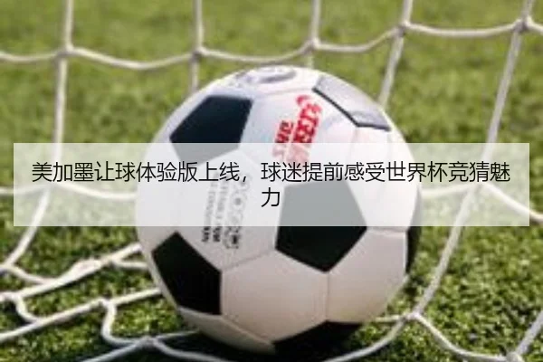 美加墨让球体验版上线，球迷提前感受世界杯竞猜魅力